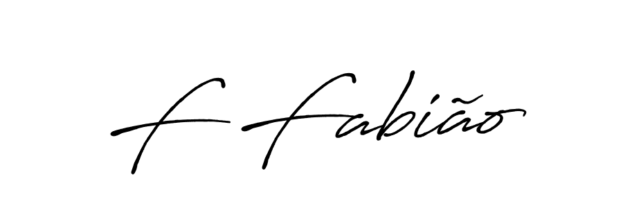 Design your own signature with our free online signature maker. With this signature software, you can create a handwritten (Antro_Vectra_Bolder) signature for name F Fabião. F Fabião signature style 7 images and pictures png