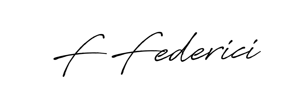 How to make F Federici signature? Antro_Vectra_Bolder is a professional autograph style. Create handwritten signature for F Federici name. F Federici signature style 7 images and pictures png