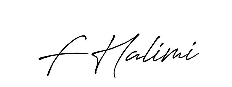 Use a signature maker to create a handwritten signature online. With this signature software, you can design (Antro_Vectra_Bolder) your own signature for name F Halimi. F Halimi signature style 7 images and pictures png