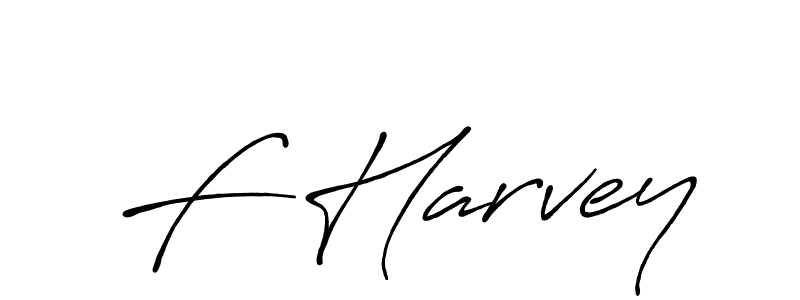 Make a beautiful signature design for name F Harvey. With this signature (Antro_Vectra_Bolder) style, you can create a handwritten signature for free. F Harvey signature style 7 images and pictures png