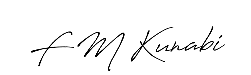 It looks lik you need a new signature style for name F M Kunabi. Design unique handwritten (Antro_Vectra_Bolder) signature with our free signature maker in just a few clicks. F M Kunabi signature style 7 images and pictures png