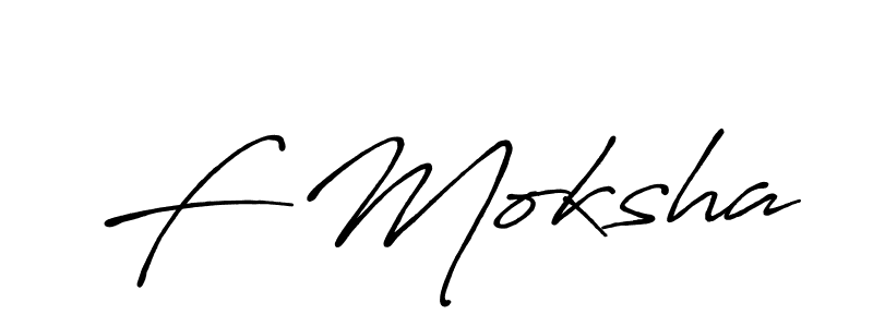 You can use this online signature creator to create a handwritten signature for the name F Moksha. This is the best online autograph maker. F Moksha signature style 7 images and pictures png