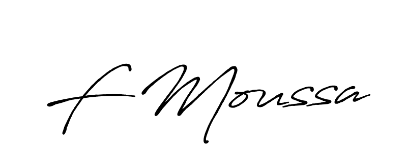 How to Draw F Moussa signature style? Antro_Vectra_Bolder is a latest design signature styles for name F Moussa. F Moussa signature style 7 images and pictures png