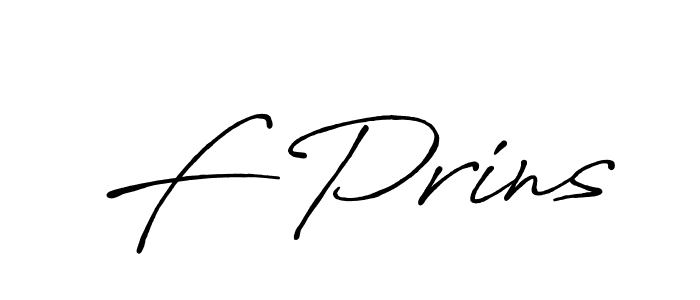 Make a beautiful signature design for name F Prins. With this signature (Antro_Vectra_Bolder) style, you can create a handwritten signature for free. F Prins signature style 7 images and pictures png