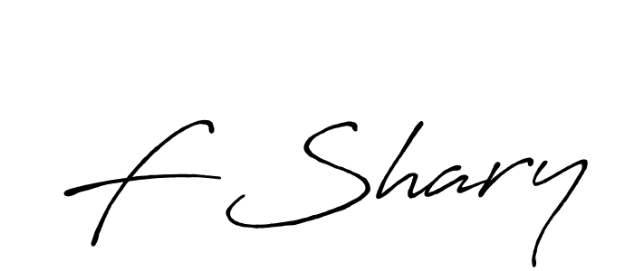 How to make F Shary signature? Antro_Vectra_Bolder is a professional autograph style. Create handwritten signature for F Shary name. F Shary signature style 7 images and pictures png