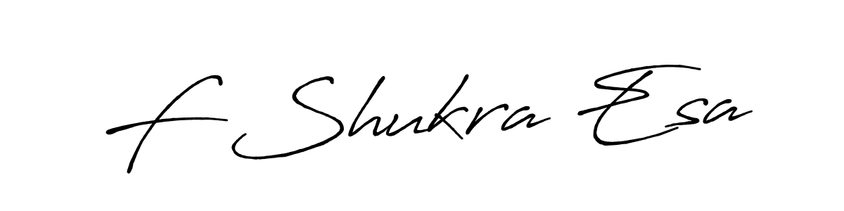 F Shukra Esa stylish signature style. Best Handwritten Sign (Antro_Vectra_Bolder) for my name. Handwritten Signature Collection Ideas for my name F Shukra Esa. F Shukra Esa signature style 7 images and pictures png