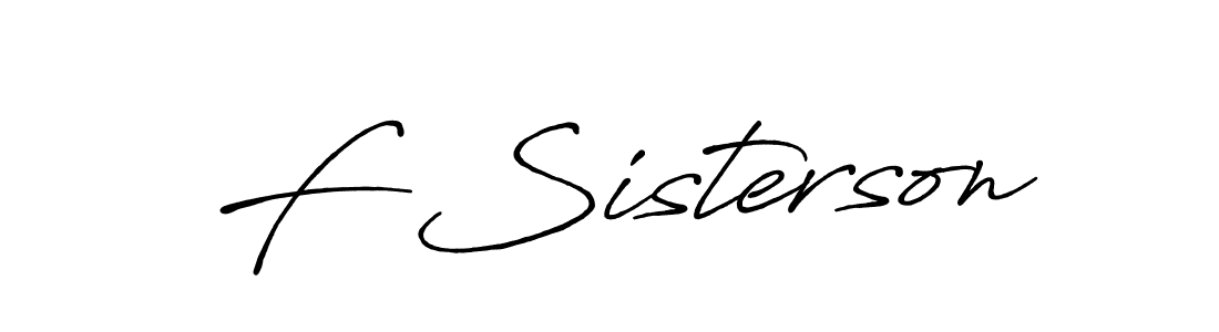 Similarly Antro_Vectra_Bolder is the best handwritten signature design. Signature creator online .You can use it as an online autograph creator for name F Sisterson. F Sisterson signature style 7 images and pictures png