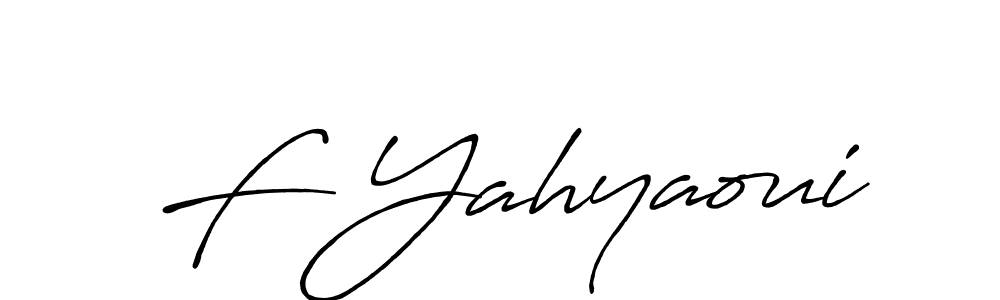 F Yahyaoui stylish signature style. Best Handwritten Sign (Antro_Vectra_Bolder) for my name. Handwritten Signature Collection Ideas for my name F Yahyaoui. F Yahyaoui signature style 7 images and pictures png