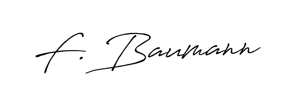 The best way (Antro_Vectra_Bolder) to make a short signature is to pick only two or three words in your name. The name F. Baumann include a total of six letters. For converting this name. F. Baumann signature style 7 images and pictures png
