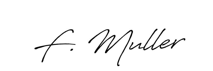 Design your own signature with our free online signature maker. With this signature software, you can create a handwritten (Antro_Vectra_Bolder) signature for name F. Muller. F. Muller signature style 7 images and pictures png