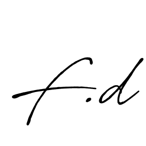 if you are searching for the best signature style for your name F.d. so please give up your signature search. here we have designed multiple signature styles  using Antro_Vectra_Bolder. F.d signature style 7 images and pictures png