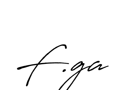 F.ga stylish signature style. Best Handwritten Sign (Antro_Vectra_Bolder) for my name. Handwritten Signature Collection Ideas for my name F.ga. F.ga signature style 7 images and pictures png