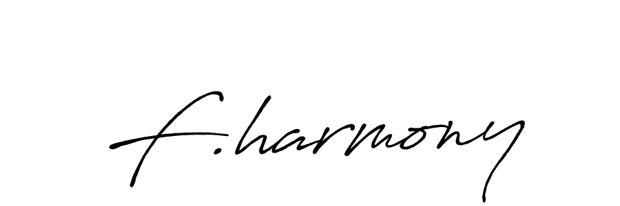 Design your own signature with our free online signature maker. With this signature software, you can create a handwritten (Antro_Vectra_Bolder) signature for name F.harmony. F.harmony signature style 7 images and pictures png