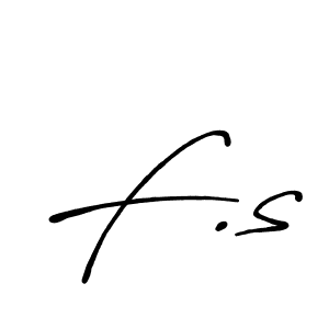 Similarly Antro_Vectra_Bolder is the best handwritten signature design. Signature creator online .You can use it as an online autograph creator for name F.s. F.s signature style 7 images and pictures png