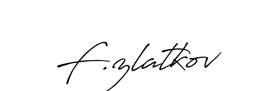 Also You can easily find your signature by using the search form. We will create F.zlatkov name handwritten signature images for you free of cost using Antro_Vectra_Bolder sign style. F.zlatkov signature style 7 images and pictures png