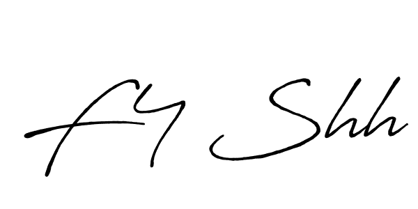 Create a beautiful signature design for name F4 Shh. With this signature (Antro_Vectra_Bolder) fonts, you can make a handwritten signature for free. F4 Shh signature style 7 images and pictures png