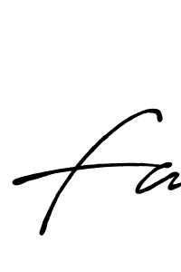 Also You can easily find your signature by using the search form. We will create Fa name handwritten signature images for you free of cost using Antro_Vectra_Bolder sign style. Fa signature style 7 images and pictures png