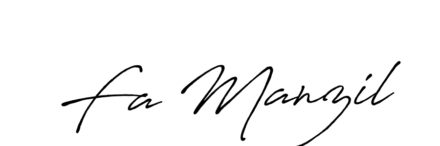 Make a beautiful signature design for name Fa Manzil. Use this online signature maker to create a handwritten signature for free. Fa Manzil signature style 7 images and pictures png