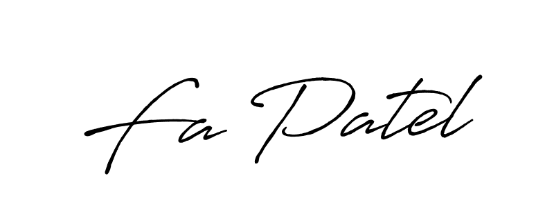 Make a beautiful signature design for name Fa Patel. Use this online signature maker to create a handwritten signature for free. Fa Patel signature style 7 images and pictures png