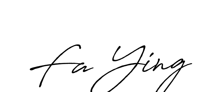 Use a signature maker to create a handwritten signature online. With this signature software, you can design (Antro_Vectra_Bolder) your own signature for name Fa Ying. Fa Ying signature style 7 images and pictures png