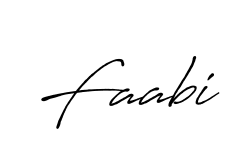 How to make Faabi name signature. Use Antro_Vectra_Bolder style for creating short signs online. This is the latest handwritten sign. Faabi signature style 7 images and pictures png