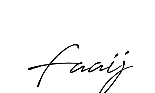 Faaij stylish signature style. Best Handwritten Sign (Antro_Vectra_Bolder) for my name. Handwritten Signature Collection Ideas for my name Faaij. Faaij signature style 7 images and pictures png