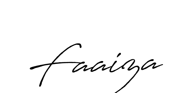 Also we have Faaiza name is the best signature style. Create professional handwritten signature collection using Antro_Vectra_Bolder autograph style. Faaiza signature style 7 images and pictures png