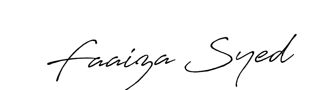 Make a beautiful signature design for name Faaiza Syed. Use this online signature maker to create a handwritten signature for free. Faaiza Syed signature style 7 images and pictures png