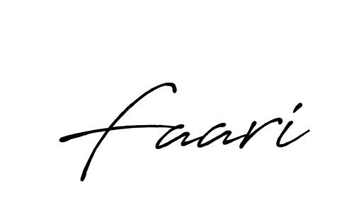 Create a beautiful signature design for name Faari. With this signature (Antro_Vectra_Bolder) fonts, you can make a handwritten signature for free. Faari signature style 7 images and pictures png