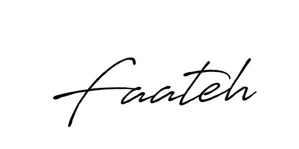 Make a beautiful signature design for name Faateh. With this signature (Antro_Vectra_Bolder) style, you can create a handwritten signature for free. Faateh signature style 7 images and pictures png