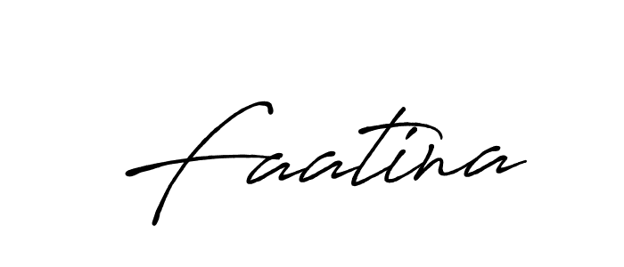 Use a signature maker to create a handwritten signature online. With this signature software, you can design (Antro_Vectra_Bolder) your own signature for name Faatina. Faatina signature style 7 images and pictures png