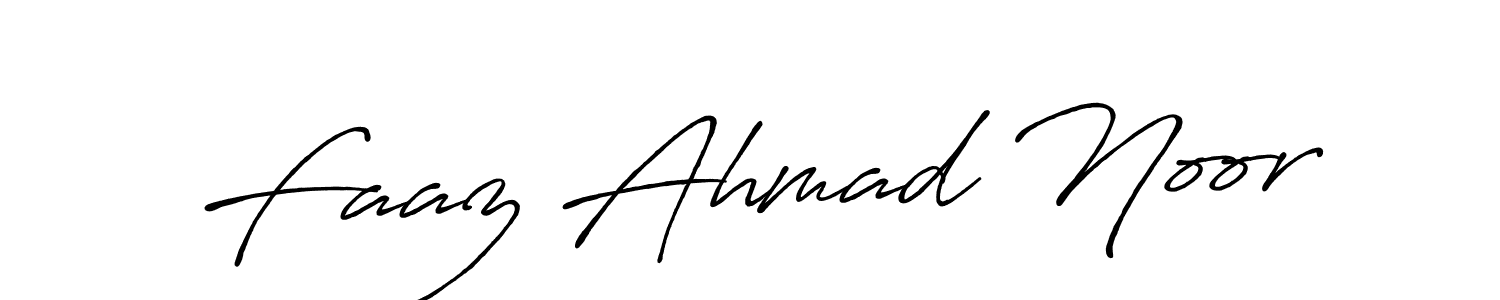 Also we have Faaz Ahmad Noor name is the best signature style. Create professional handwritten signature collection using Antro_Vectra_Bolder autograph style. Faaz Ahmad Noor signature style 7 images and pictures png