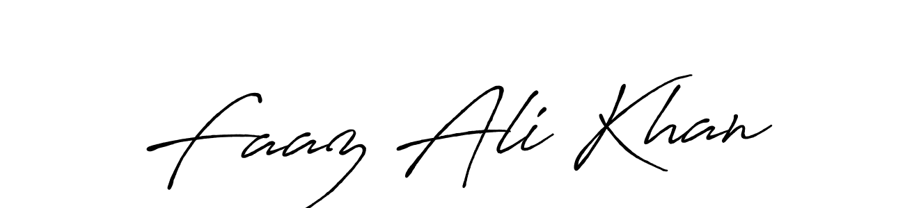 Faaz Ali Khan stylish signature style. Best Handwritten Sign (Antro_Vectra_Bolder) for my name. Handwritten Signature Collection Ideas for my name Faaz Ali Khan. Faaz Ali Khan signature style 7 images and pictures png