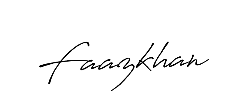 Faazkhan stylish signature style. Best Handwritten Sign (Antro_Vectra_Bolder) for my name. Handwritten Signature Collection Ideas for my name Faazkhan. Faazkhan signature style 7 images and pictures png