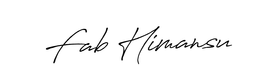 if you are searching for the best signature style for your name Fab Himansu. so please give up your signature search. here we have designed multiple signature styles  using Antro_Vectra_Bolder. Fab Himansu signature style 7 images and pictures png