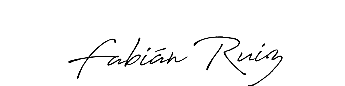 Fabián Ruiz stylish signature style. Best Handwritten Sign (Antro_Vectra_Bolder) for my name. Handwritten Signature Collection Ideas for my name Fabián Ruiz. Fabián Ruiz signature style 7 images and pictures png