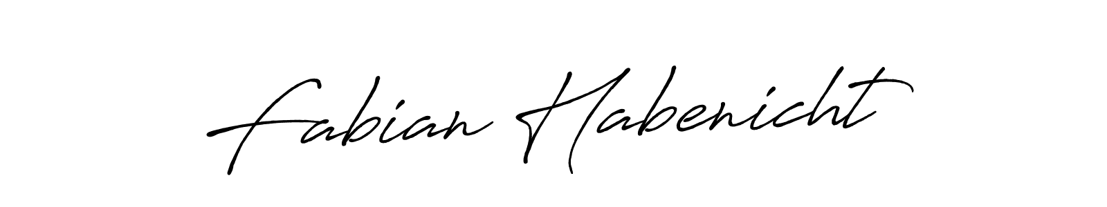 Create a beautiful signature design for name Fabian Habenicht. With this signature (Antro_Vectra_Bolder) fonts, you can make a handwritten signature for free. Fabian Habenicht signature style 7 images and pictures png