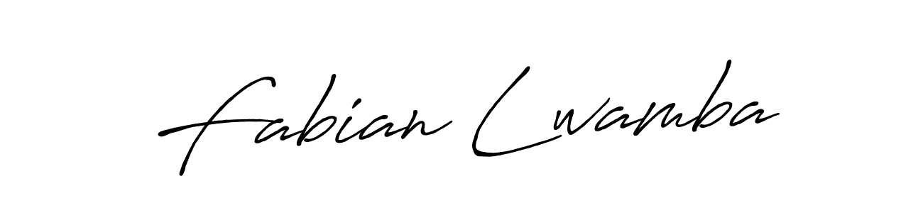 Also we have Fabian Lwamba name is the best signature style. Create professional handwritten signature collection using Antro_Vectra_Bolder autograph style. Fabian Lwamba signature style 7 images and pictures png