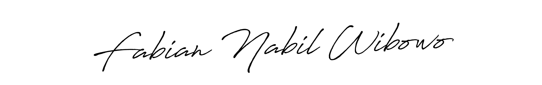 Use a signature maker to create a handwritten signature online. With this signature software, you can design (Antro_Vectra_Bolder) your own signature for name Fabian Nabil Wibowo. Fabian Nabil Wibowo signature style 7 images and pictures png