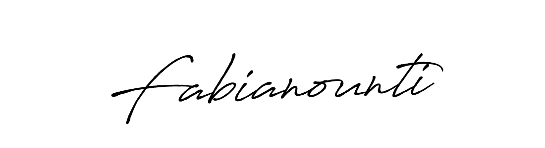 Design your own signature with our free online signature maker. With this signature software, you can create a handwritten (Antro_Vectra_Bolder) signature for name Fabianounti. Fabianounti signature style 7 images and pictures png