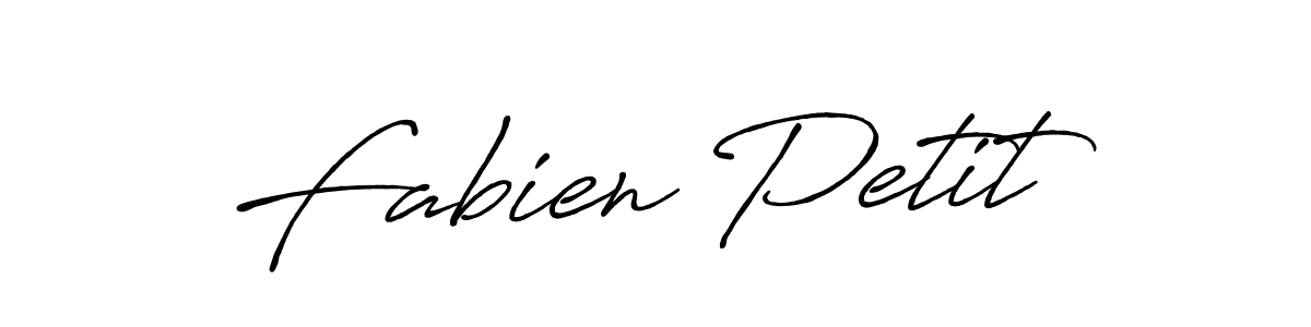 Use a signature maker to create a handwritten signature online. With this signature software, you can design (Antro_Vectra_Bolder) your own signature for name Fabien Petit. Fabien Petit signature style 7 images and pictures png