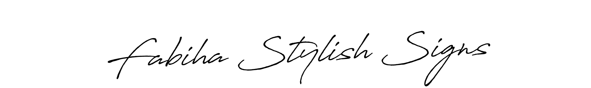Also we have Fabiha Stylish Signs name is the best signature style. Create professional handwritten signature collection using Antro_Vectra_Bolder autograph style. Fabiha Stylish Signs signature style 7 images and pictures png