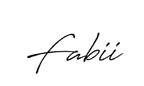 How to make Fabii signature? Antro_Vectra_Bolder is a professional autograph style. Create handwritten signature for Fabii name. Fabii signature style 7 images and pictures png