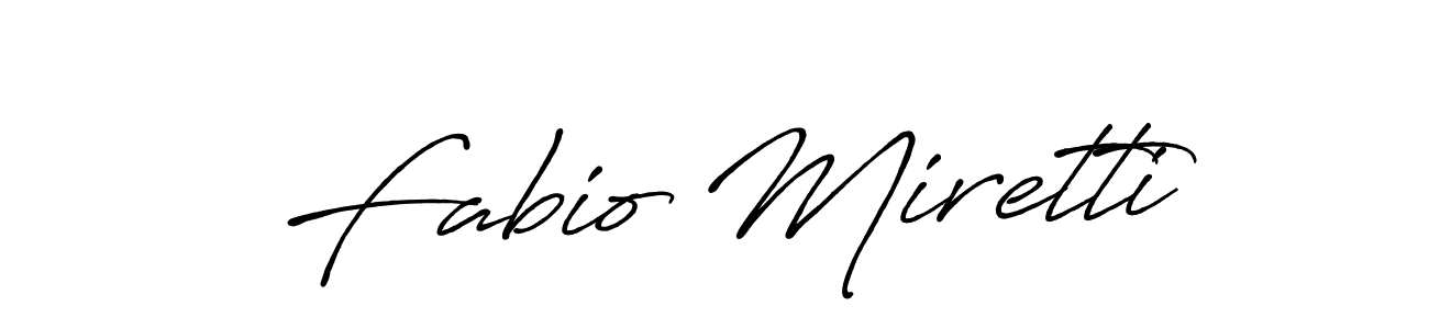 Design your own signature with our free online signature maker. With this signature software, you can create a handwritten (Antro_Vectra_Bolder) signature for name Fabio Miretti. Fabio Miretti signature style 7 images and pictures png