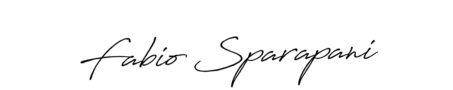 Create a beautiful signature design for name Fabio Sparapani. With this signature (Antro_Vectra_Bolder) fonts, you can make a handwritten signature for free. Fabio Sparapani signature style 7 images and pictures png