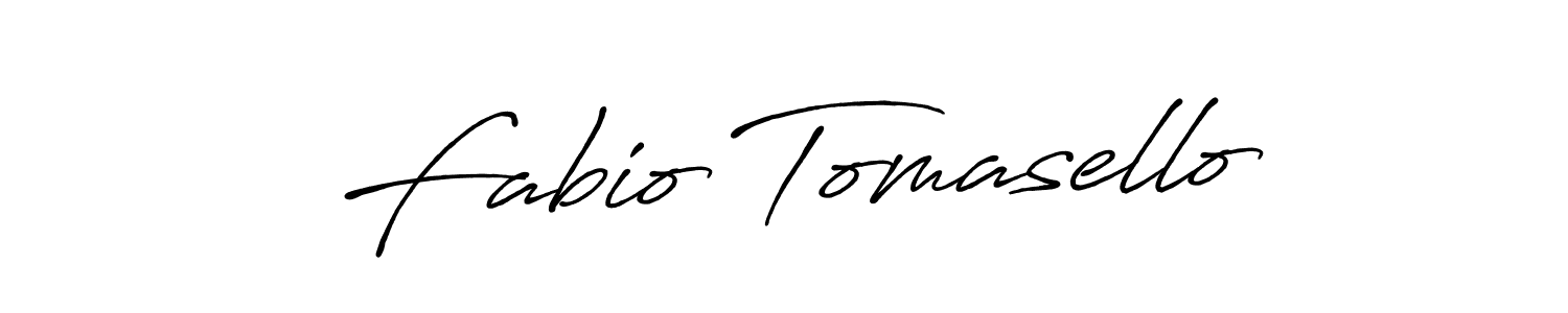 The best way (Antro_Vectra_Bolder) to make a short signature is to pick only two or three words in your name. The name Fabio Tomasello include a total of six letters. For converting this name. Fabio Tomasello signature style 7 images and pictures png