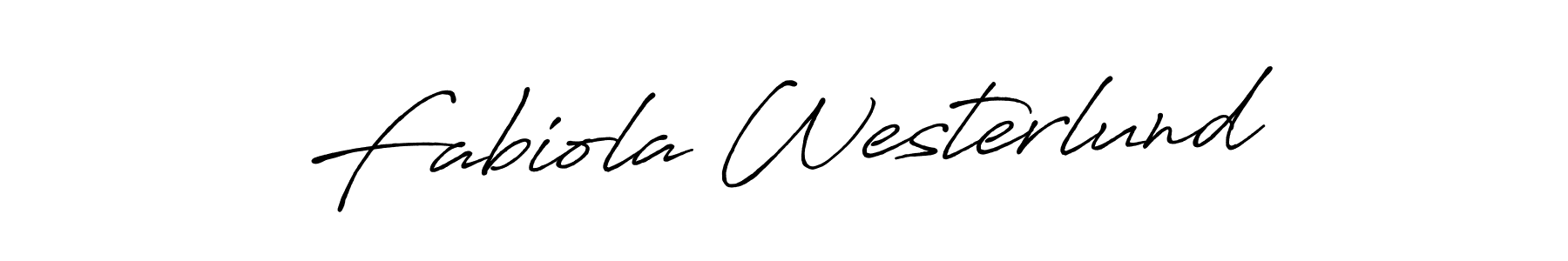 How to make Fabiola Westerlund signature? Antro_Vectra_Bolder is a professional autograph style. Create handwritten signature for Fabiola Westerlund name. Fabiola Westerlund signature style 7 images and pictures png