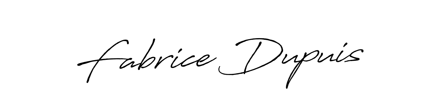 Create a beautiful signature design for name Fabrice Dupuis. With this signature (Antro_Vectra_Bolder) fonts, you can make a handwritten signature for free. Fabrice Dupuis signature style 7 images and pictures png