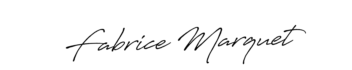Design your own signature with our free online signature maker. With this signature software, you can create a handwritten (Antro_Vectra_Bolder) signature for name Fabrice Marquet. Fabrice Marquet signature style 7 images and pictures png