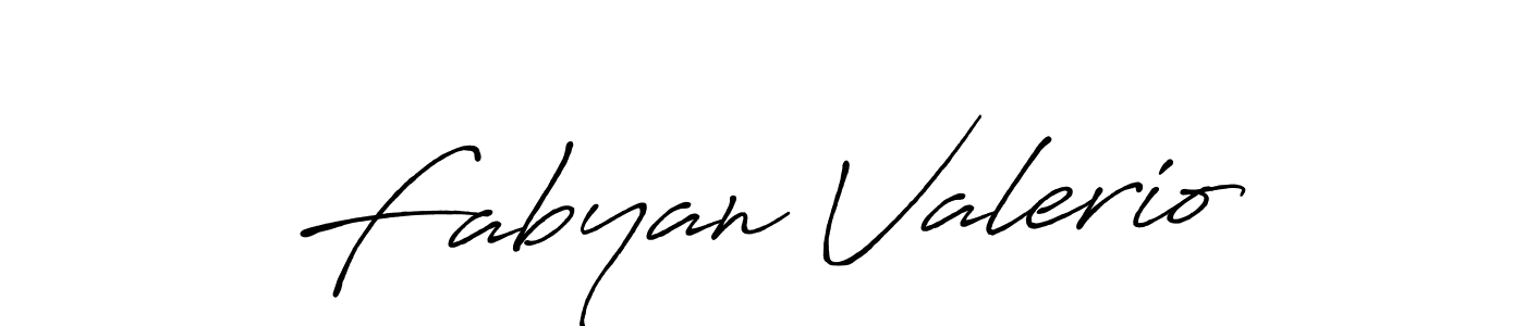 Make a beautiful signature design for name Fabyan Valerio. With this signature (Antro_Vectra_Bolder) style, you can create a handwritten signature for free. Fabyan Valerio signature style 7 images and pictures png